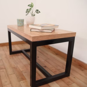 Mesa Gauguin de hierro y madera, color negro — Línea Magna, San Justo